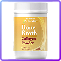 Препарат для восстановления суставов и связок + Омега Puritan's Pride Bone Broth Collagen Powder (450 г)