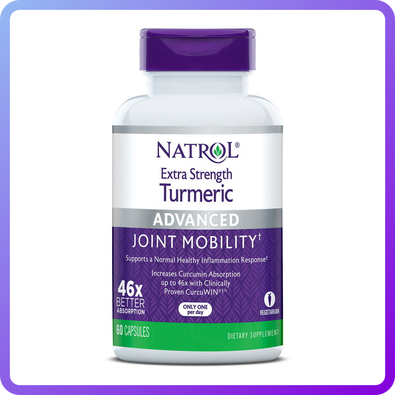 Куркума підвищеної сили Natrol Turmeric Extra Strengt 60 капс (346078)