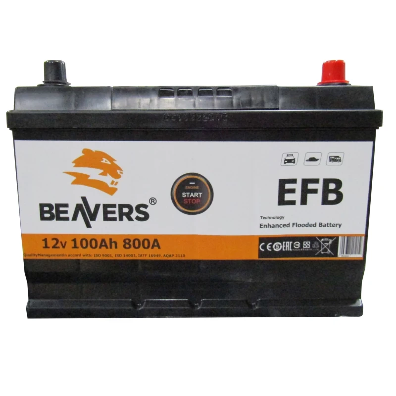 Акумулятор 6СТ-100 (R+) BEAVERS ASIA EFB 800А