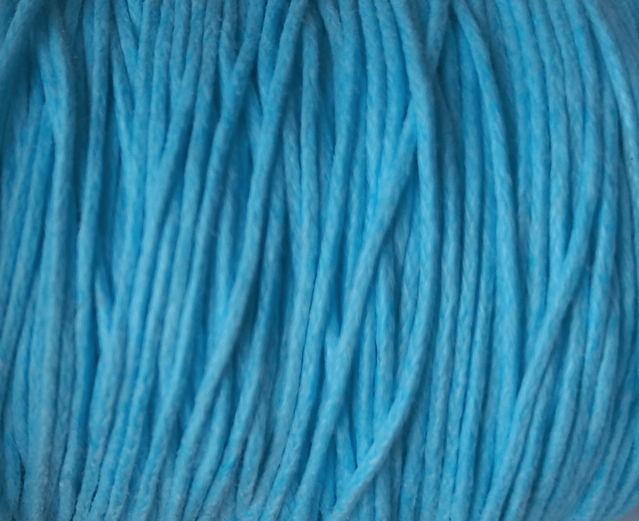 Вощений шнур 1 мм блакитний (1м), фото 1