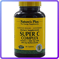 Супер Комплекс Витамина С Замедленное Высвобождение Nature's Plus Super C Complex 500 мг 90 таб (470499)