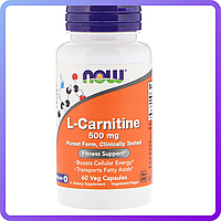 Л-карнітин NOW L-Carnitine 500 мг (30 капсул) (338831)