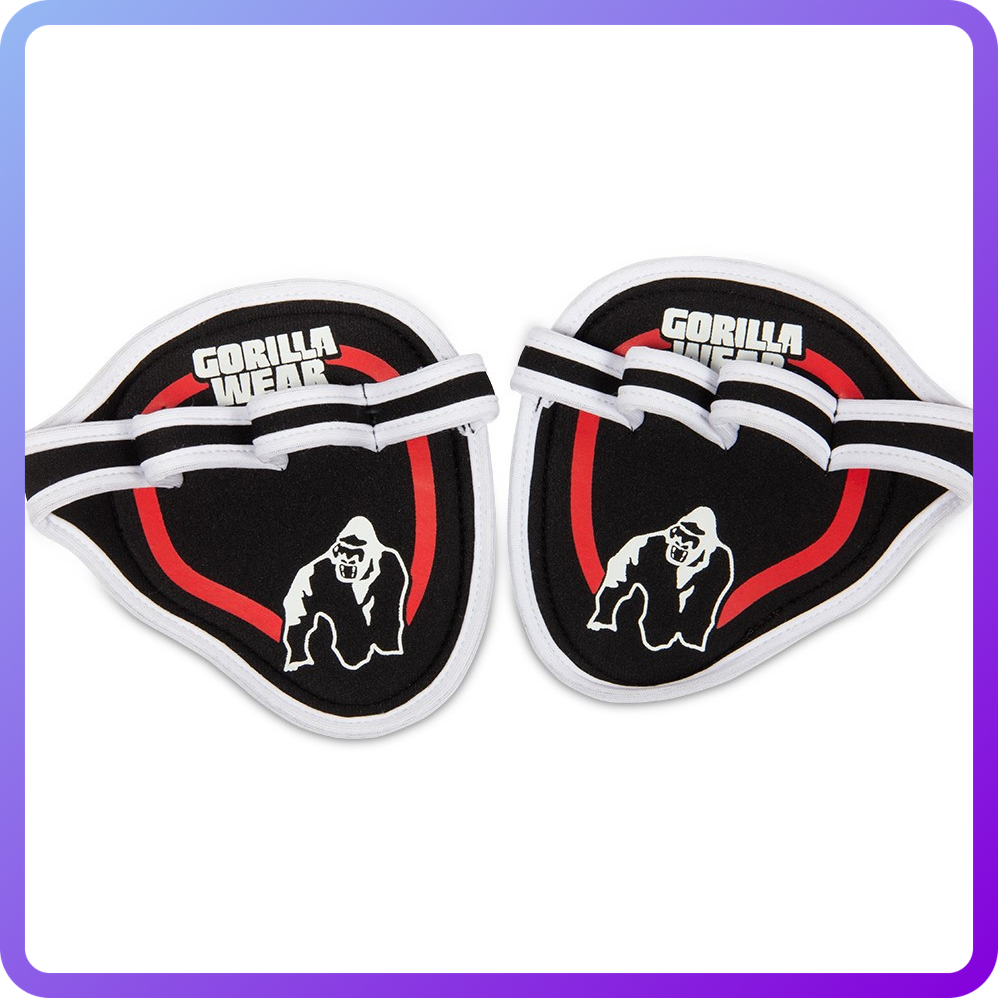 Пластини для рук Gorilla Wear Palm Grip Pads Black/Red (340307)