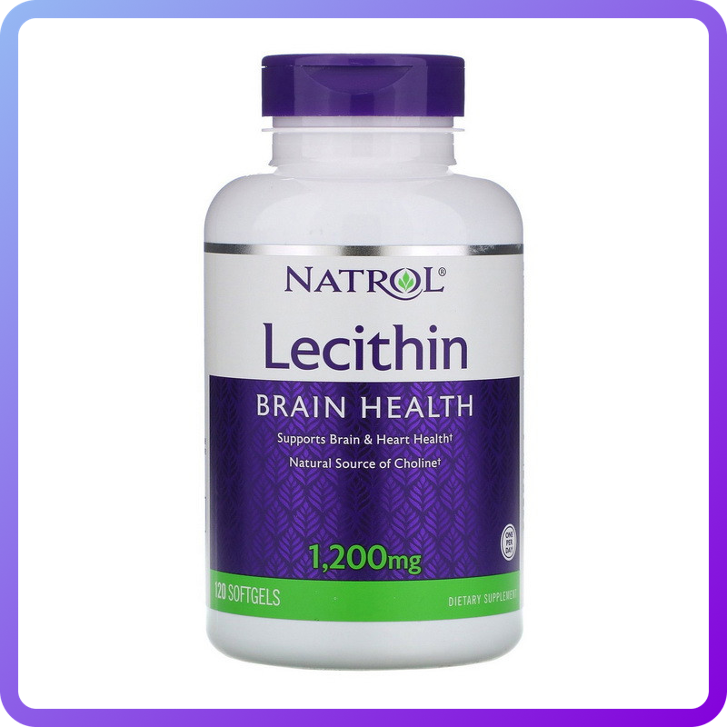 Амінокислоти Natrol Lecithin 1 200 мг 120 гел.капс (346114)