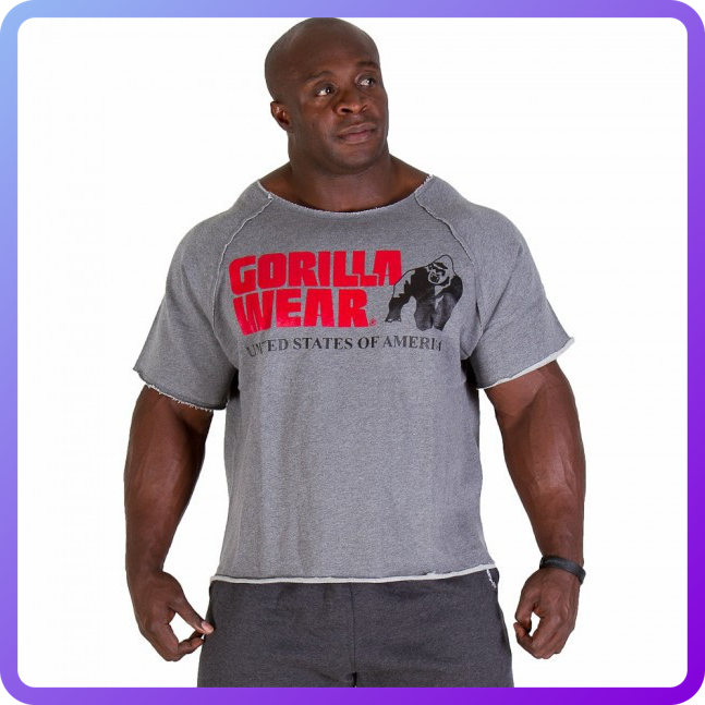 Футболка Gorilla wear Classic Work Out Top (Gray) (102072)