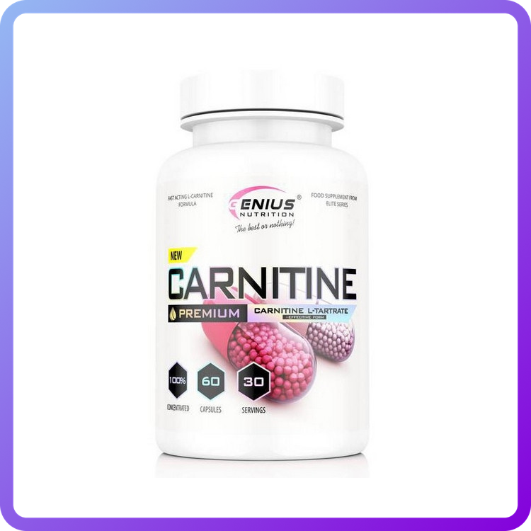 Жироспалювач Genius Nutrition Carnitine premium 60 капс (346130)