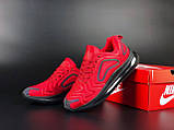 Кросівки чоловічі Nike Air Max 720 Найк Аїр червоні модні бігові кросівки текстиль для повсякденного носіння, фото 3