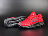 Кросівки чоловічі Nike Air Max 720 Найк Аїр червоні модні бігові кросівки текстиль для повсякденного носіння, фото 5