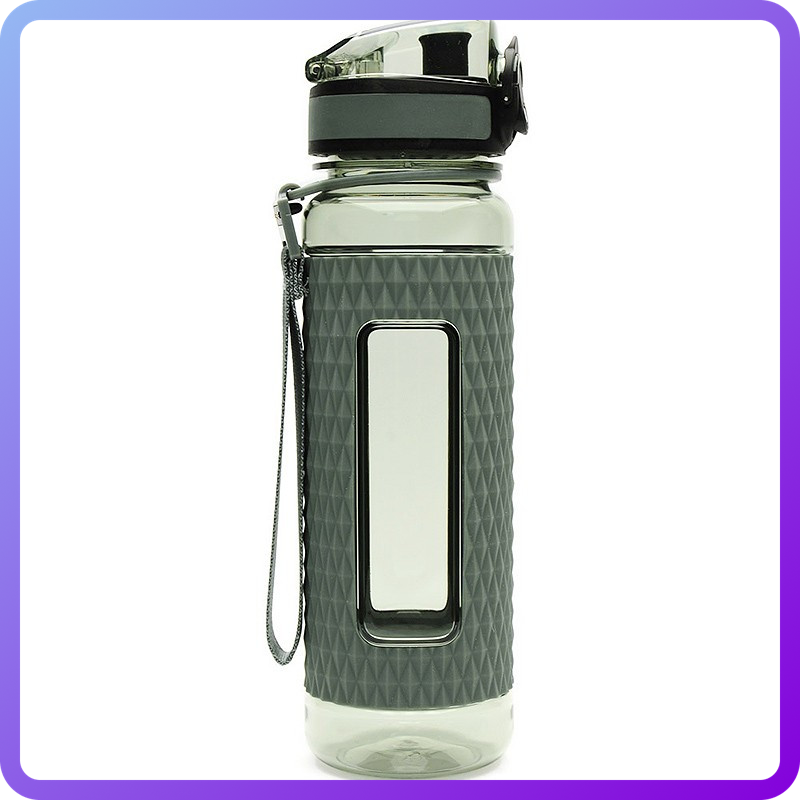Пляшка для води Пляшка для води UZspace Diamond Grey (450 мл) Сіра (342731)