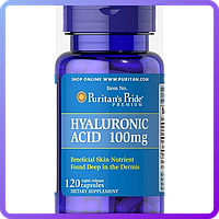 Препарат для відновлення суглобів і зв'язок Puritan's Pride Hyaluronic Acid 100 мг (120 кап) (337379)