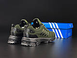 Кросівки чоловічі демісезонні Stilli Marathon зелені модні бігові кросівки текстиль сітка, фото 5
