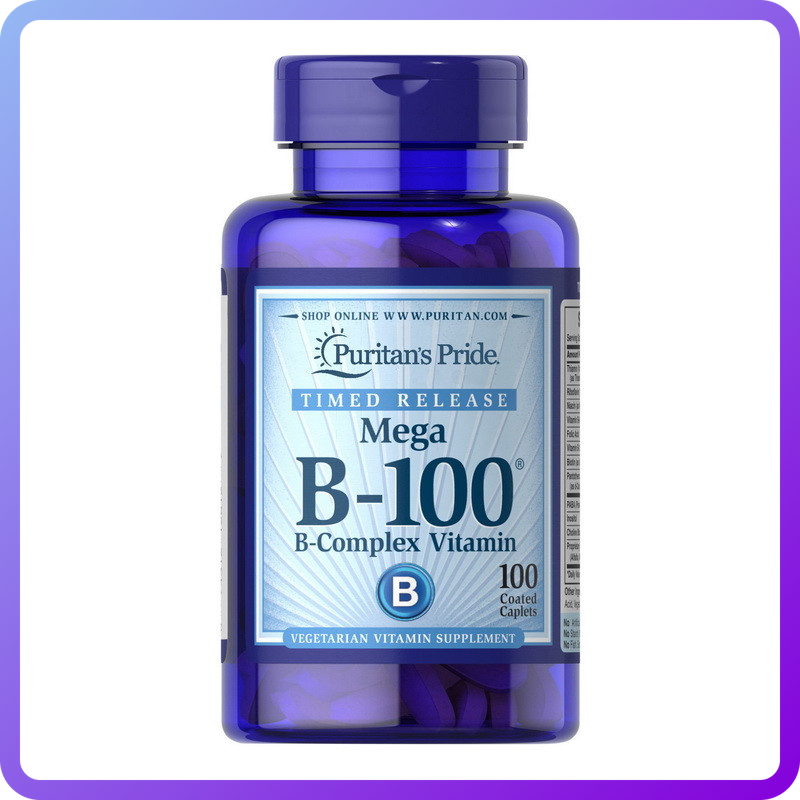 Вітаміни і мінерали Puritan's Pride Mega B-100 100 капс (345723)