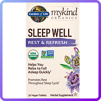 Комплекс Для Сна Отдыха и Свежести Garden Of Life MyKind Organics Sleep Well 30 веганских таблеток (234133)