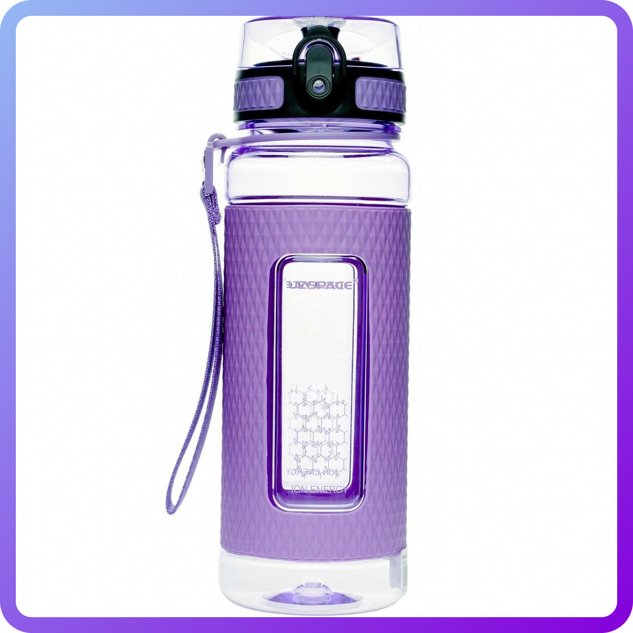 Пляшка для води Пляшка для води UZspace Diamond Purple (450 мл) Фіолетова (342734)