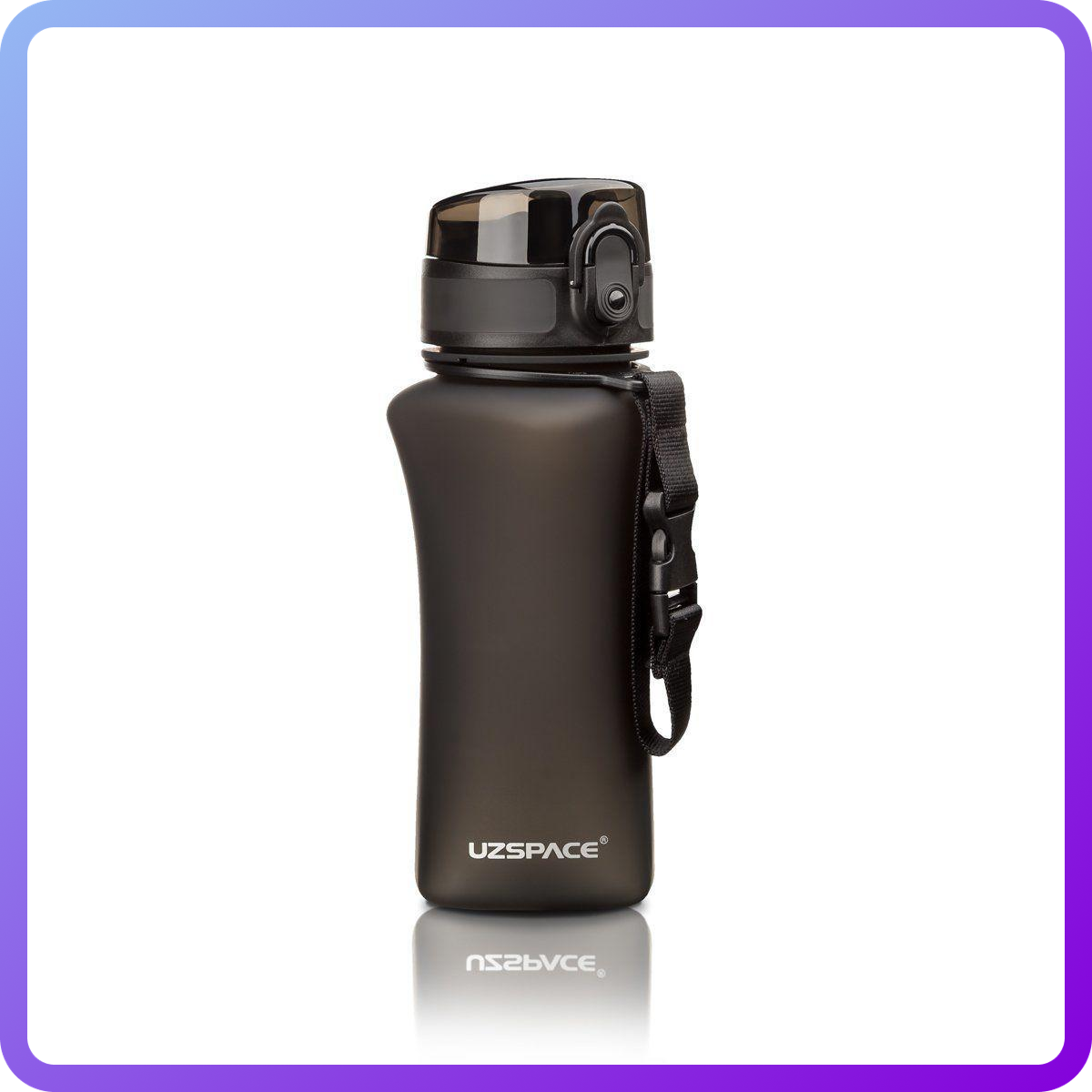 Пляшка для води Пляшка для води UZspace Wasser Black (350 мл) Чорна (342735)