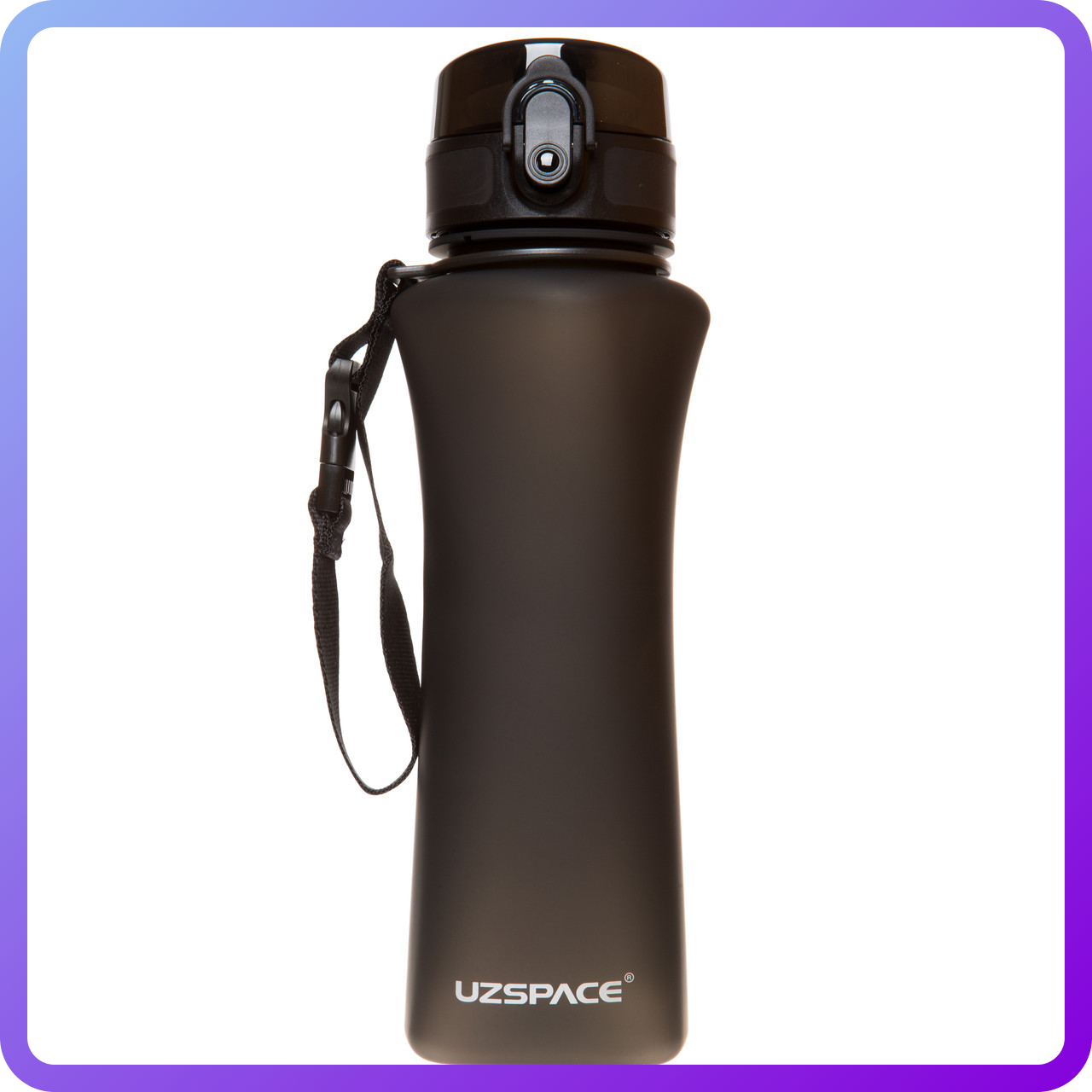 Пляшка для води Пляшка для води UZspace Wasser Black (500 мл) Чорна (342736)