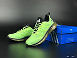Кросівки чоловічі Adidas салатові модні бігові кросівки текстиль, фото 6