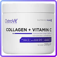 Для суставов и связок Ostrovit Collagen + Vitamin C 200 г (346161)