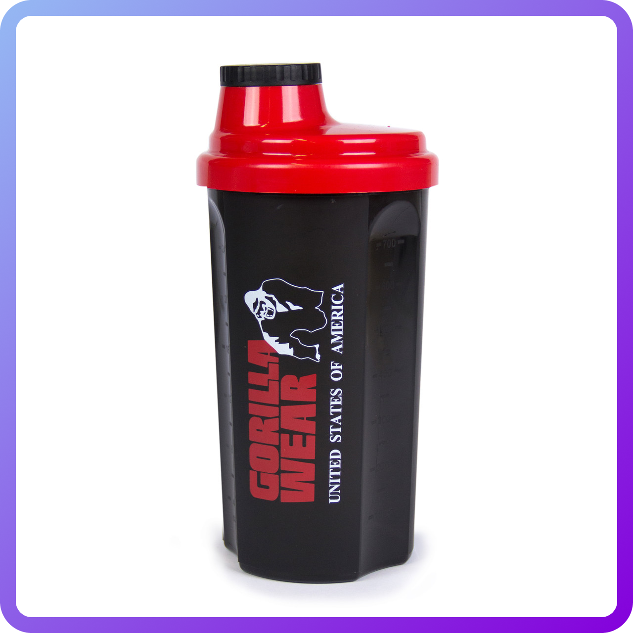 Шейкер Gorilla Wear Protein Shaker Black Red 600 мл (342765)