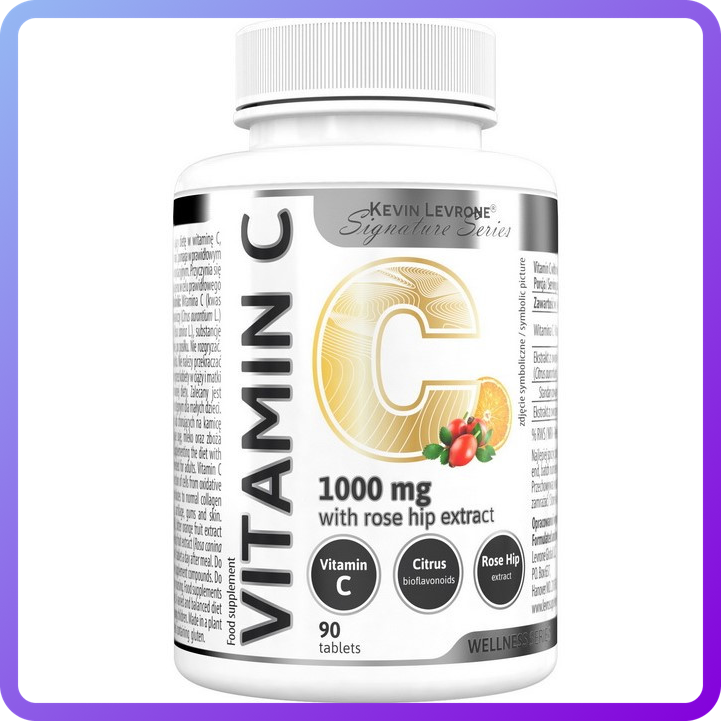 Вітаміни і мінерали Kevin Levrone Vitamin C 1000 with rose hip extract 100 капс (346173)