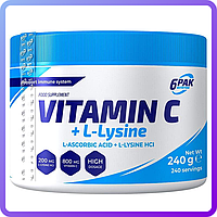 Вітаміни і мінерали 6PAK Nutrition Vitamin C + L-Lysine 240 гр (230668)