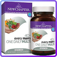 Ежедневные Мультивитамины Для Мужчин 40+ New Chapter Every Man's Multivitamin 24 Таблетки (234174)