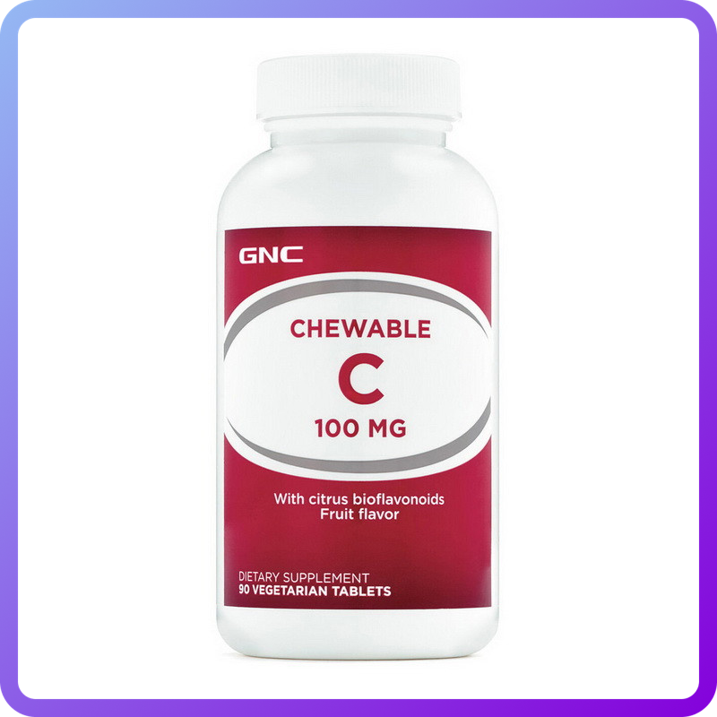 Вітаміни і мінерали GNC гел.капс C 100 мг 90 вег.таб (346186)
