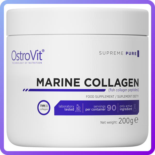 Для суглобів і зв'язок Ostrovit Collagen Marine 200 г (346202)