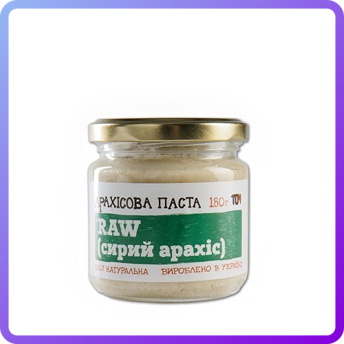 Заменители питания TOM peanut butter Арахісове Паста RAW (180 г) (335799)