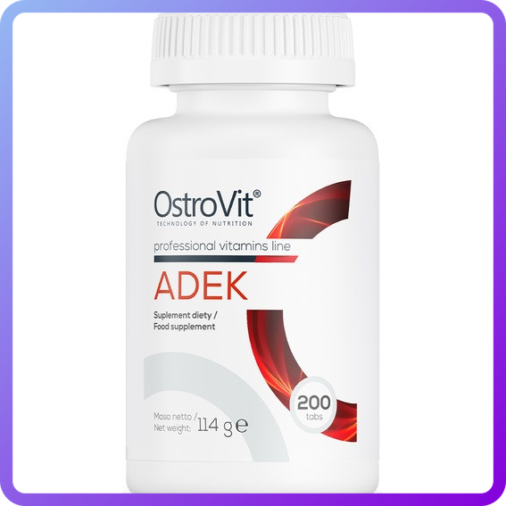 Комплекс вітамінів Ostrovit ADEK 200 таб (347202)
