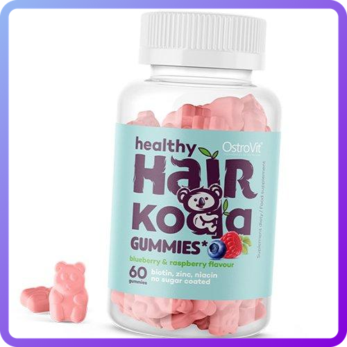 Вітаміни і мінерали Ostrovit Healthy Hair Koala Gummies 60 капс (347203)