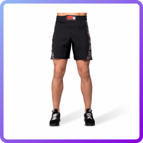 Шорти Gorilla Wear Kensington MMA Fightshorts Black/Gray Camo (340419)