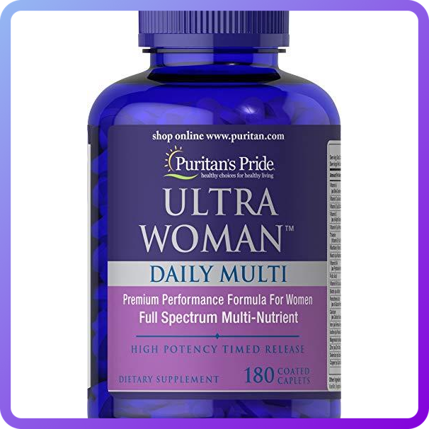 Вітаміни і мінерали Puritan's Pride Ultra Woman Daily Multi Timed Release (180 кап) (337439)