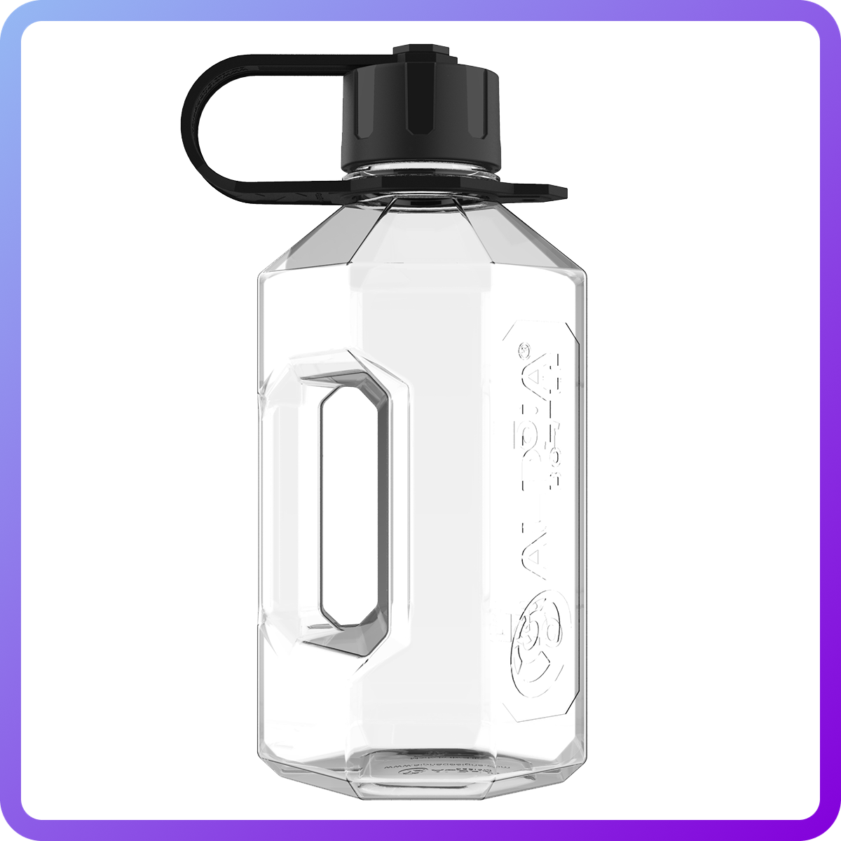 Фляга для води Alpha Water Bottle Jug 2 Л clear black (344061)
