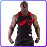 Майка мужская Gorilla wear Stamina Rib Tank Top (Black/Red) (445618)