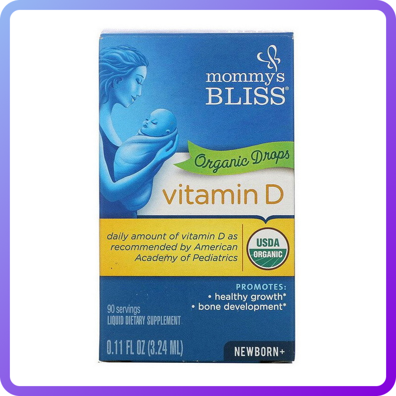 Вітаміни і мінерали mommy's Bliss Vitamin D organic drops 3 24 мл (346233)