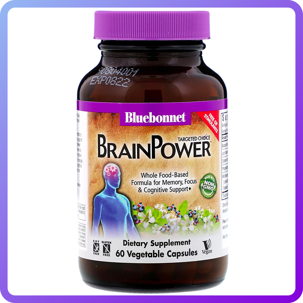 Комплекс Підтримки для Мозку Bluebonnet Nutrition Brain Power 60 вег.капс (346237)