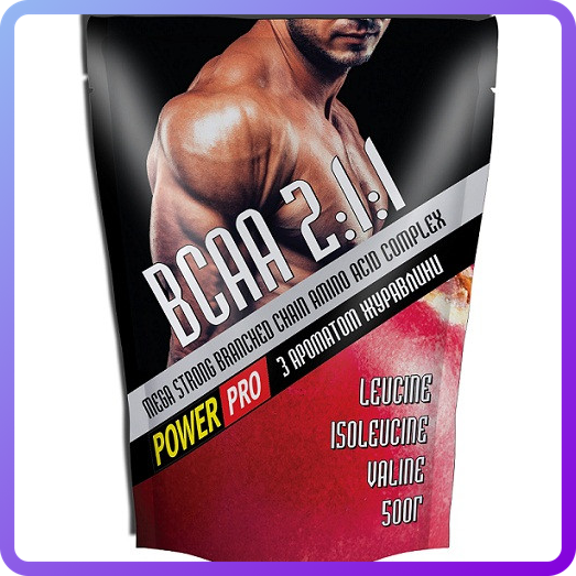 Амінокислоти BCAA Power Pro BCAA 2:1:1 (500 г) (335845)