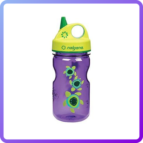 Пляшка для води Пляшка для води Nalgene Grip-n-Gulp 350 мл Purple Sea Turtles 350 мл (341727)