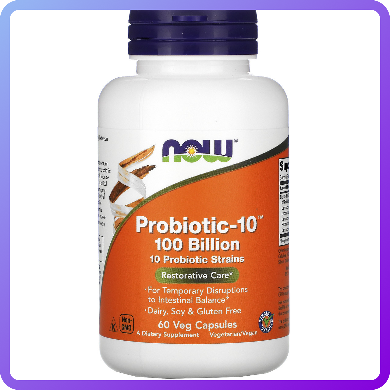 Пробіотики Now Foods Probiotic-10 100 Billion 60 вег.капс (346241)