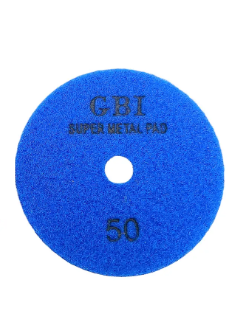 Алмазний гнучкий шліфувальний диск GBI №50 металізований, на липучці