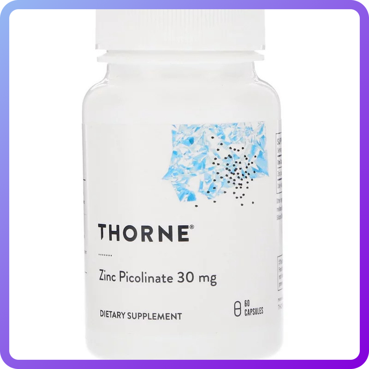 Цинк Picolinate Thorne Research Zinc Picolinate 30 мг 60 капсул (342862)