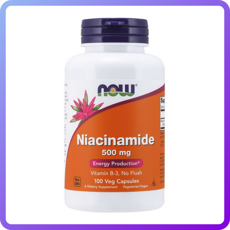 Вітаміни і мінерали Now Foods Niacinamide 500 мг 100 вег.капс (346256)
