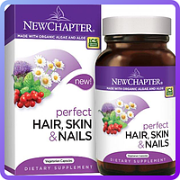 Ідеальні волосся, шкіра і нігті New Chapter Hair, Skin & Nails 30 вегетаріанських капсул (112916)