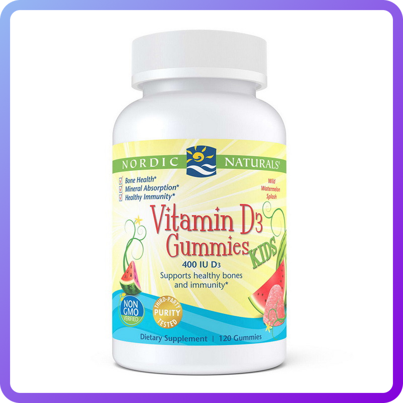 Вітаміни і мінерали Nordic Naturals Kids Vitamin D3 400 IU Gummies 120 жев.цукерки (346261)