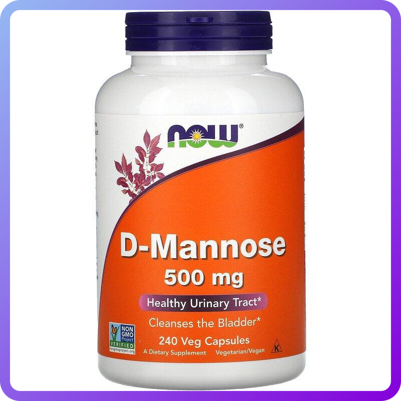 Д-Маноза Now Foods D-Mannose 500 мг 240 вег.капс (346270)