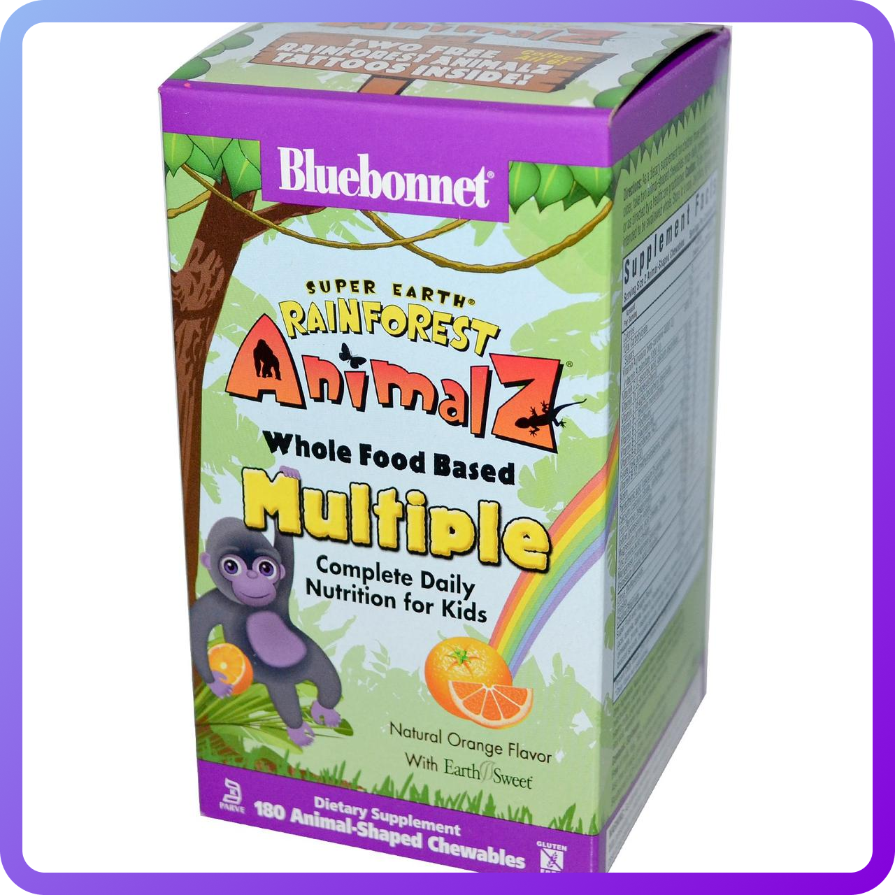 Вітаміни і мінерали Bluebonnet Nutrition Multiple complete daily nutrition for kids 180 жувальні цукерки (346271)
