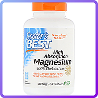 Витамины и минералы Doctor's BEST Magnesium High Absorption 100 mg (240 таб) (448645)