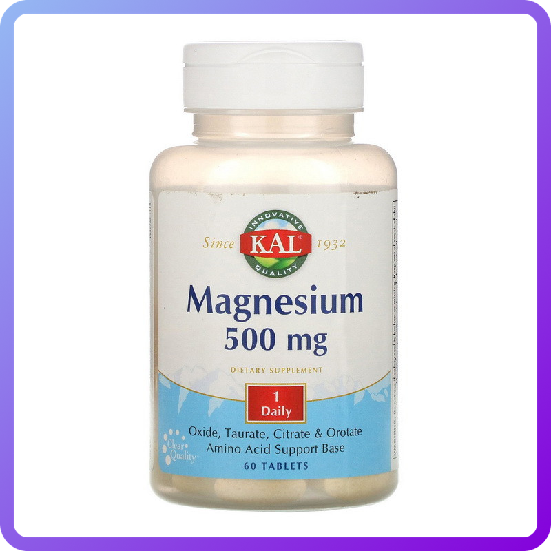 Вітаміни і мінерали KAL Magnesium 500 мг 60 таб (346273)