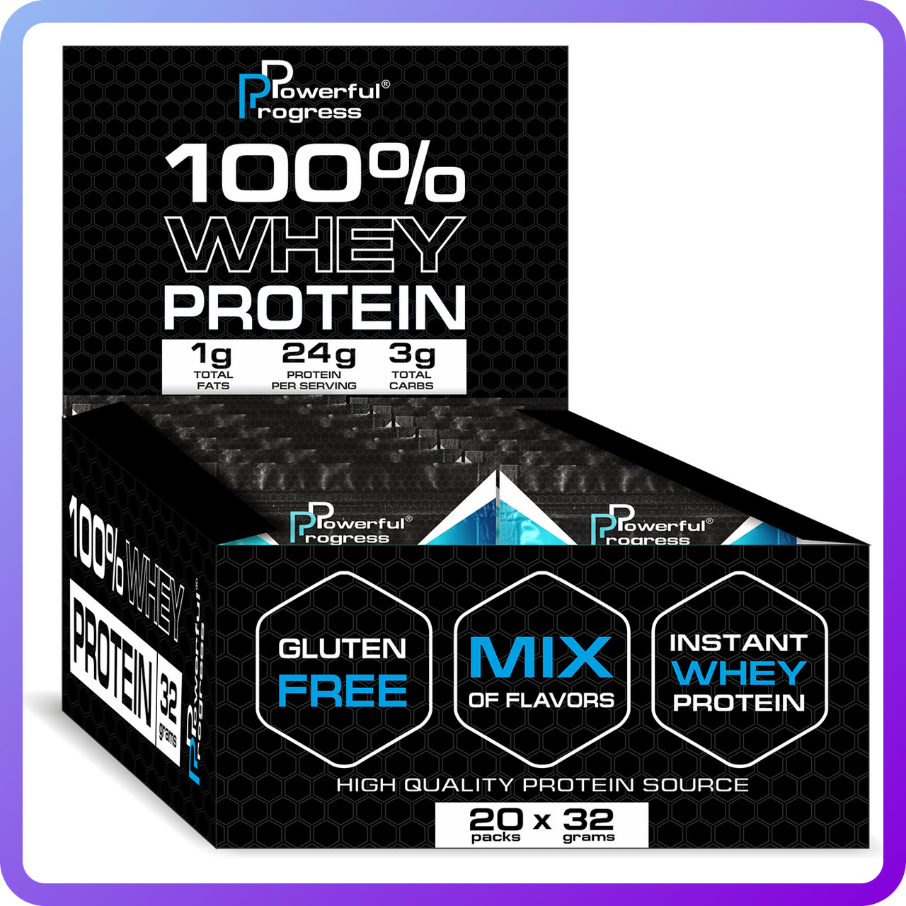 Протеїн Powerful Progress 100% Whey Protein 20 пакетів 32 р (346277)